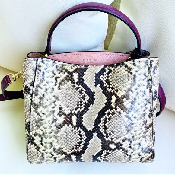 Kate Spade Fleur Embossed Small Top Handle Satchel - Picture 16 of 16